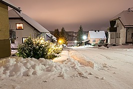 冬天,街,雪