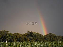 彩虹,顏色,天空