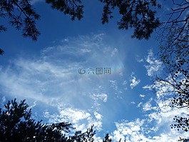 藍(lán)藍(lán)的天空,彩虹,夏季