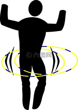 不停地轉(zhuǎn)動(dòng),呼啦圈,行人