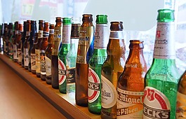瓶,啤酒,咖啡廳