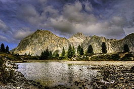 白云巖,山,意大利
