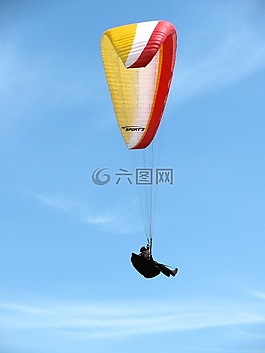 滑翔機,天空,飛