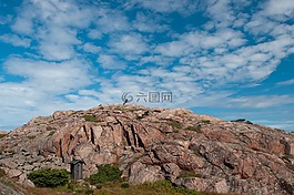 小山,石,山