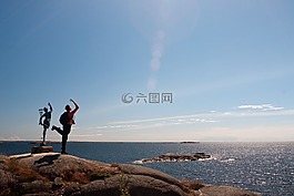 島,雕像,skelshare