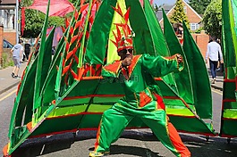 男子,狂歡節(jié),綠色