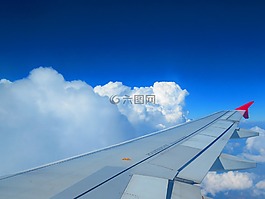 天空,飛機,云