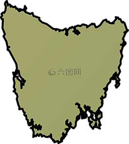 塔斯马尼亚,地图,澳大利亚
