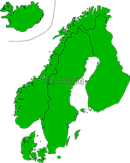 斯堪的納維亞半島,地圖,國家