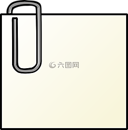 紙夾,紙,回形針