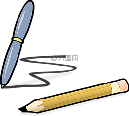 筆,寫作,自由曲線