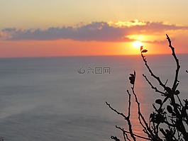 伊維薩島,日落,和平