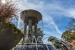 水,噴泉,公園