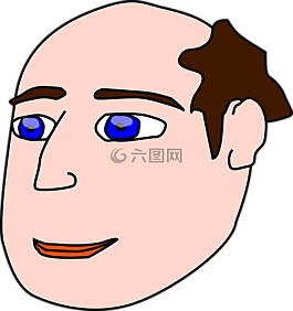 男子,光頭,頭