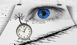 眼,時間,時鐘