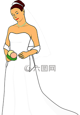 新娘,婚禮,連衣裙