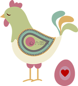 抽象,動物,雞