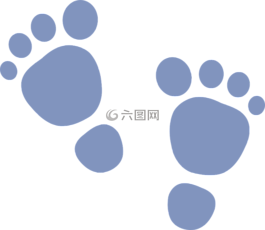 腳印,嬰兒,藍色
