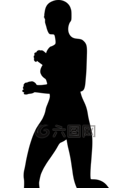 黑,女性,側(cè)影