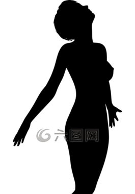 黑,女性,側(cè)影