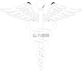 徽標,醫療,caduceus