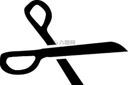剪刀,黑,切割
