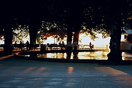 背光,咖啡廳,喝