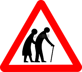 跡象,老人們,路口