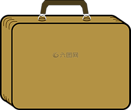 手提箱,棕色,黃褐色