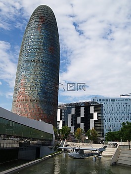 巴塞羅那,西班牙,藍色
