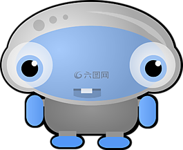 外星人,藍色,生物