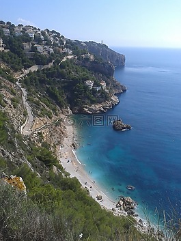 海岸,海,西班牙