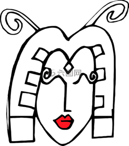 女子,嘴唇,紅色