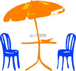 伞,椅子,家具