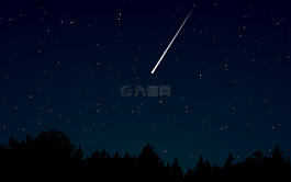 黑暗,流星,夜