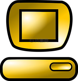 計(jì)算機(jī),桌面,黃金