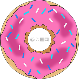 甜點,甜甜圈,粉紅色