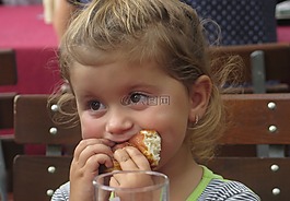 兒童,小女孩,芽
