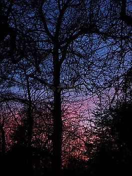 余輝,晚上,abendstimmung
