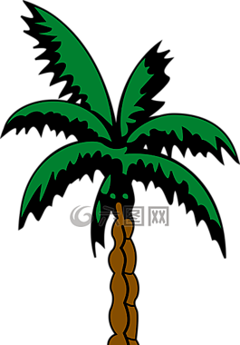 棕櫚,植物,樹