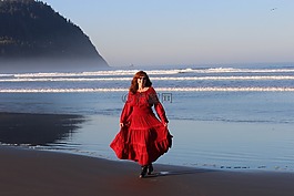 連衣裙,女子,性感