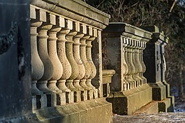 橋,欄桿,河
