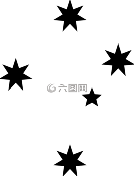 星星,黑,側影
