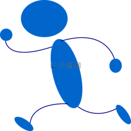 简笔图,火柴人,亚军