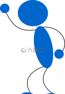 火柴人,男子,简笔图