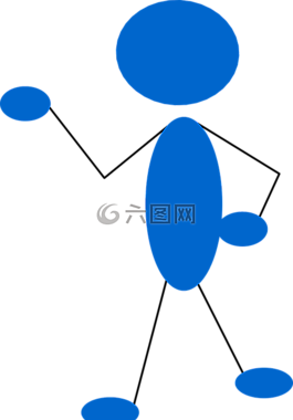 火柴人,男子,简笔图