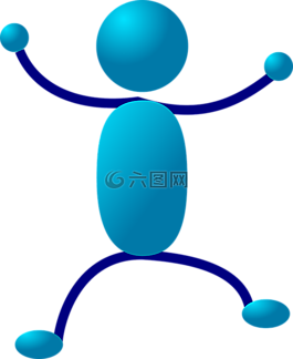 火柴人,男子,簡筆圖