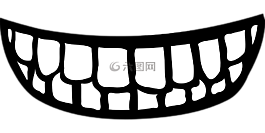 牙齒,口,微笑