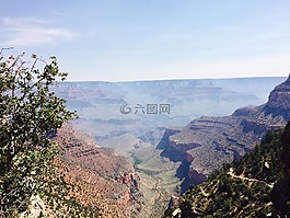 大峽谷國家公園,亞利桑那州,薄霧
