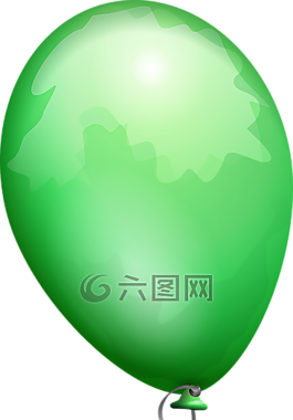 氣球,綠色,有光澤